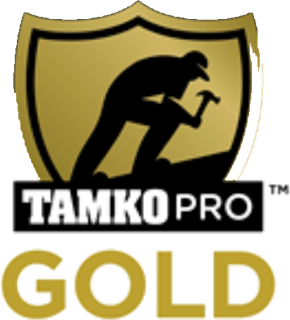 TAMKO Pro Gold™ Certified Roofing Contractor badge